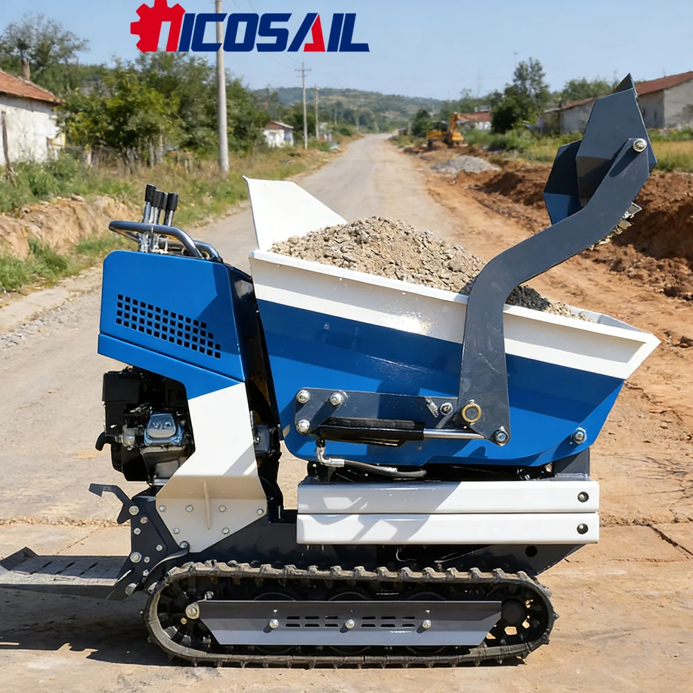 

Nicosail 500kg Hydraulic Dumper for Farm Garden Loading Unloading Topsoil Hauling Site Clearing Work