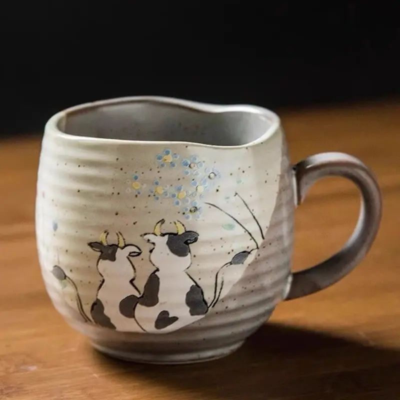 

Vintage Kutani Ware Coffee Cup - Retro Hand-Painted Ceramic Mug, Under-Glaze Artisan Craftsmanship
