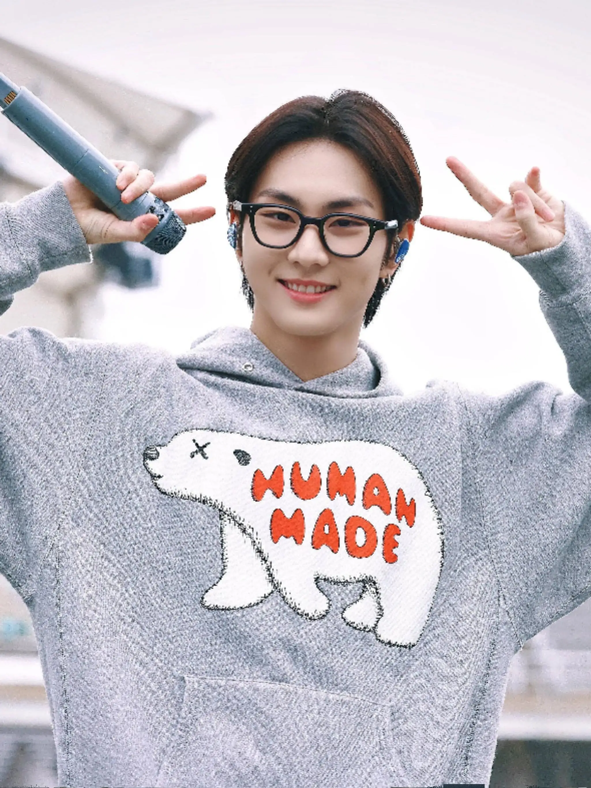 

2025 AW HUMAN MADE Unisex Couple Polar Bear Cotton Soft Warm Loose Casual Hoodie
