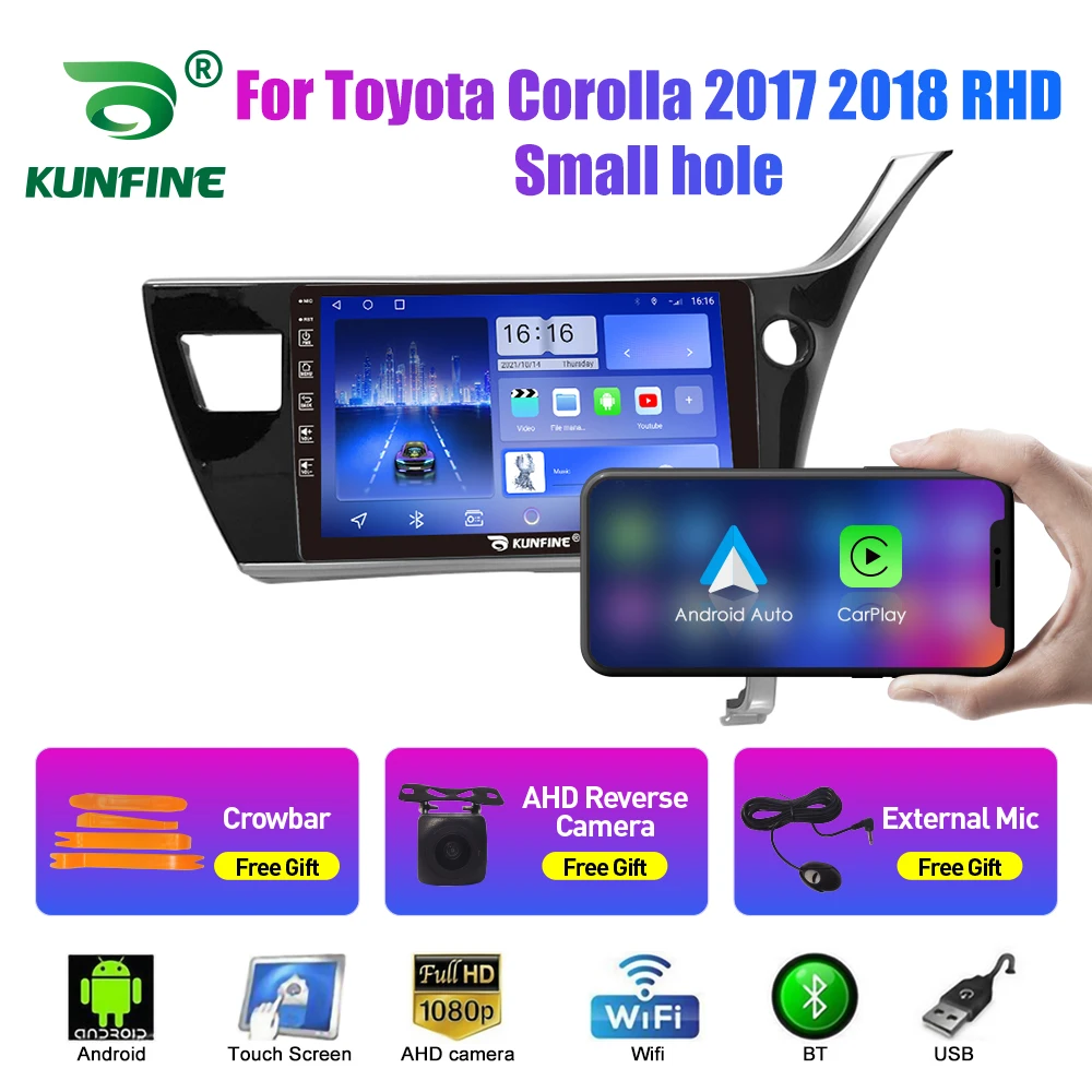 

2Din Android Car Radio For Toyota Corolla 2017-2018 Multimedia Video Player GPS Navigation Stereo Audio Head Unit Carplay 4G BT