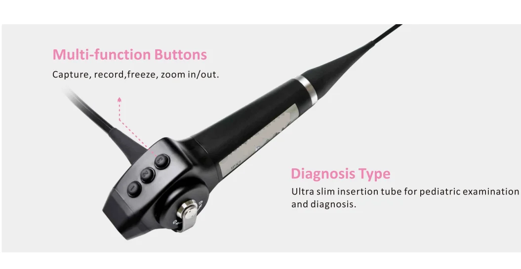 LTEF22 Novo Modelo Nasofaringos Hospitalar Tipo HD Endoscópio Médico Máquina Ent Vídeo Rinolaringoscópio
