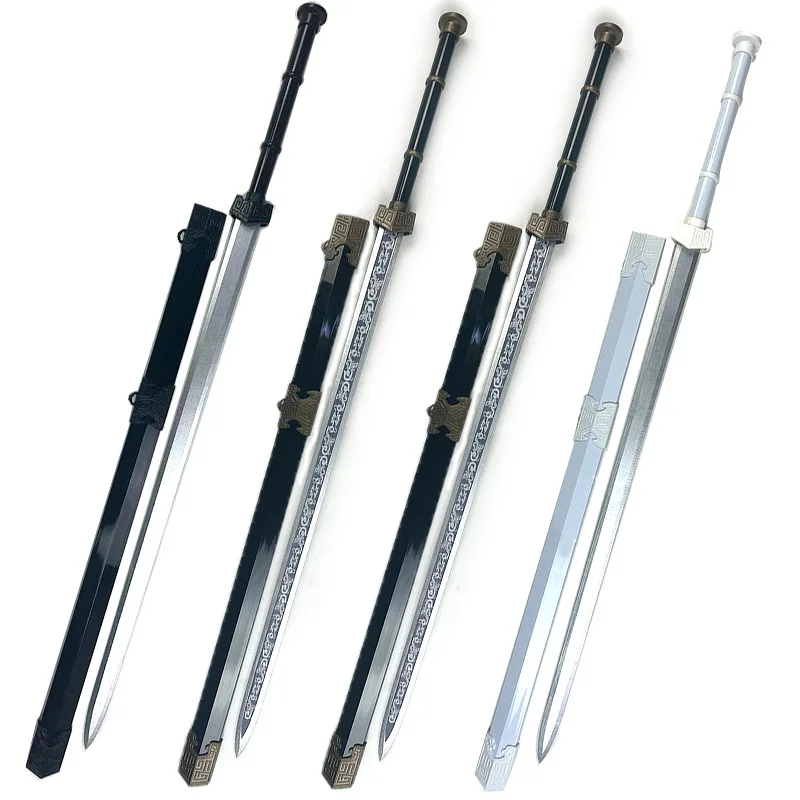 Épée de samouraï médiévale en bambou, 101cm/39.76 pouces, avec gaine, modèle d'armes, accessoires d'affichage, périphériques d'anime, cadeau pour petit ami, jouet d'extérieur