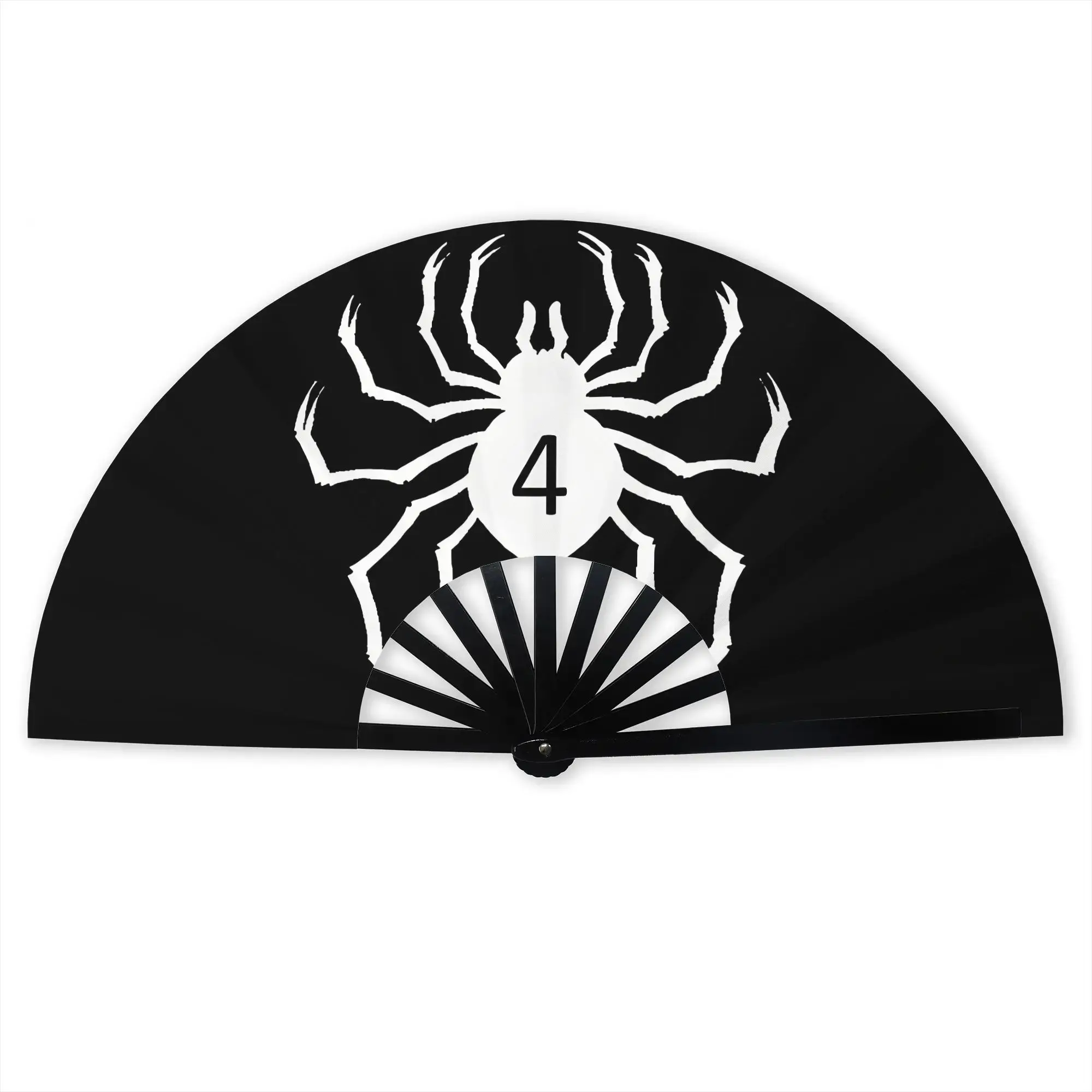 Customized HXH Spider Portable Pocket Fan Travel Japanese  Polyester Folding Fan Chinese Dance Handheld Cooling Fans
