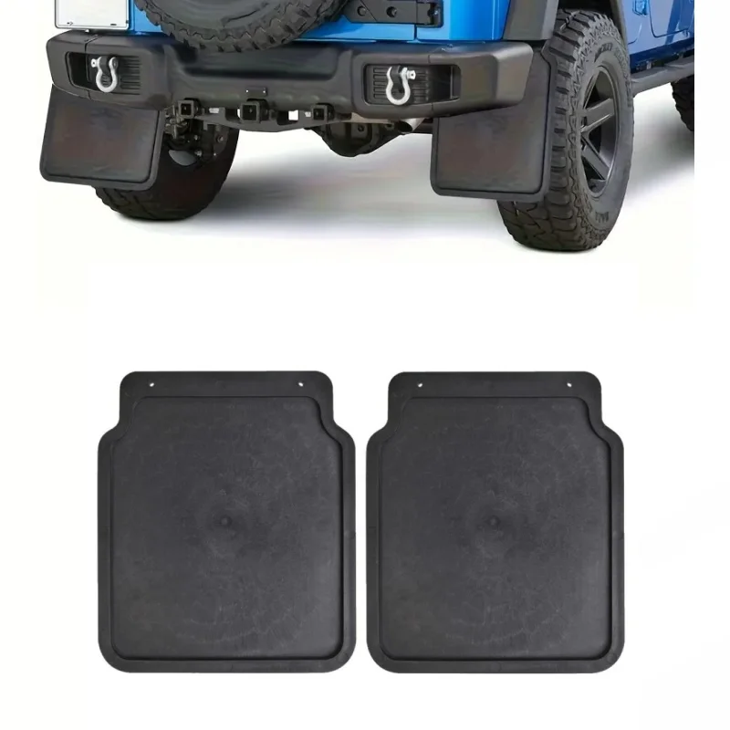 

2PCS Mud Flaps Caravan Trailer 23x20cm Splash Guard Splash Flap Plastic Black Motorhome Universal RV Mudguards Part