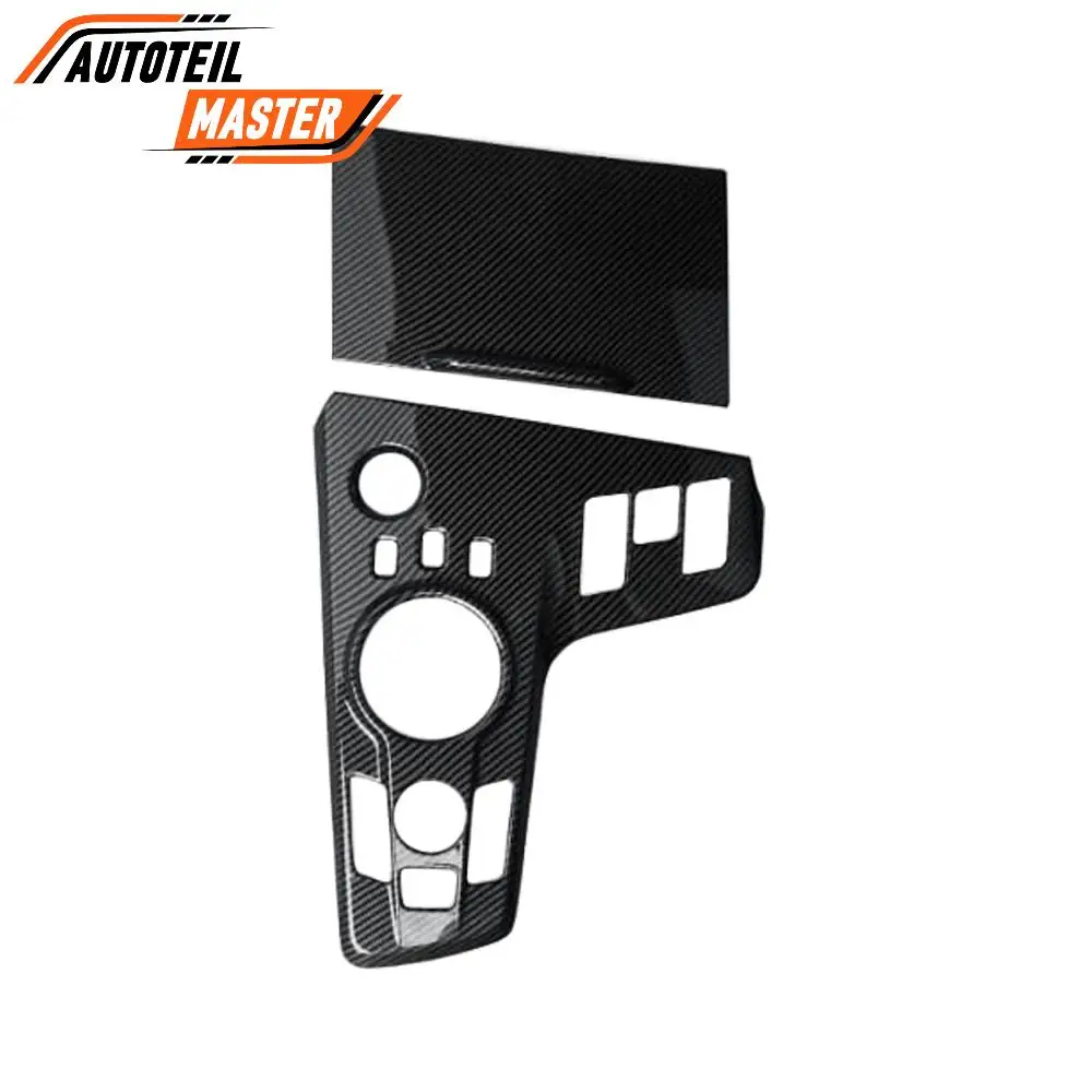 Carbon Fiber Car Center Console Gear Shift Panel Cover Frame Sticker Trim For Kia Sportage NQ5 PHEV X-Line Hybrid SUV 2023