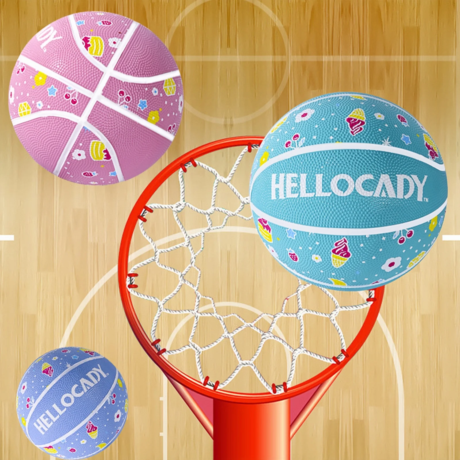 

4 # /5 # (Кошик + две воздушные иглы + сетчатые карманы) Износостойкие оригинальные детские баскетбольные мячи с утолщенными героями мультфильмов для учащихся младших классов средней школы Групповые тренировки Баскетбол в помещении и на открытом воздухе В