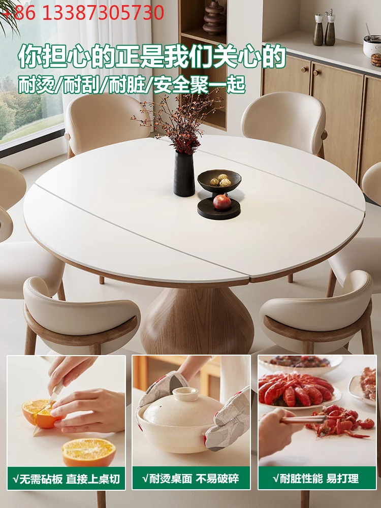 

Slate dining table retro style solid wood dining table household small household