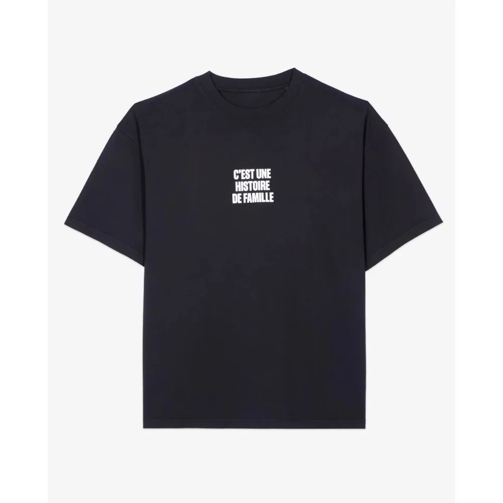 

Classic Letter Print Women's T-shirt France Hot Sale Short Sleeves Casual Oversized Man Women Unisex Cotton Tee