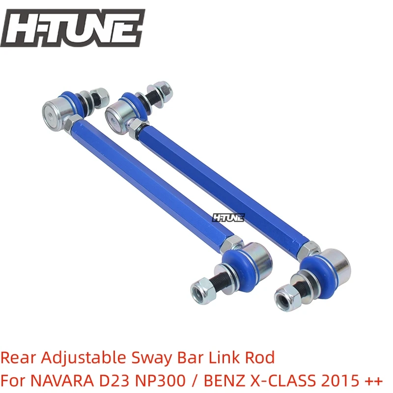 Rear 12mm Ball Joint Adjustable Anti-Roll Sway Bar End Link Kits For NAVARA D23 NP300 / BENZ X-CLASS 2015 ++