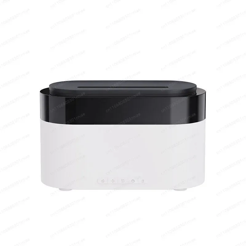 Smart remote control clock flame diffuser home living room bedroom colorful atmosphere timer alarm clock humidifier