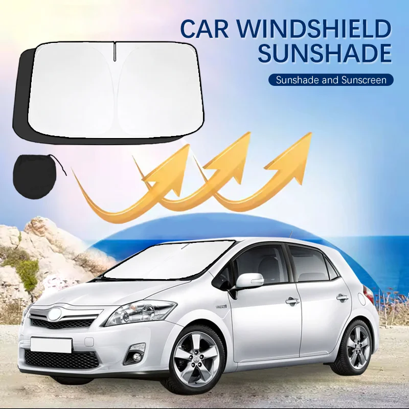 Солнцезащитные козырьки на лобовое стекло автомобиля для переднего окна, солнцезащитный крем, УФ-зонтик для Toyota Auris e150 Auris e15, летние автомобильные аксессуары Солнцезащитные козырьки на лобовое стекло автомобиля для переднего окна, солнцезащитный крем, УФ-зонтик для Toyota Auris e150 Auris e15, летние автомобильные аксессуары