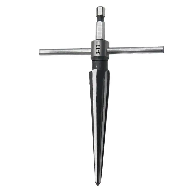 Hand Reamer Heavy Duty Electric Drill Hole Opener Bridge Pin Reamer Handheld Cutting Tool Professional Tapered Chamfer Reamer