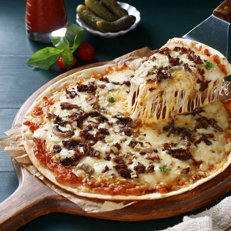 [Envío Gratis] Pizza de Carne Fácil de Preparar con Base Delgada de 8 Pulgadas/10 Pulgadas/12 Pulgadas