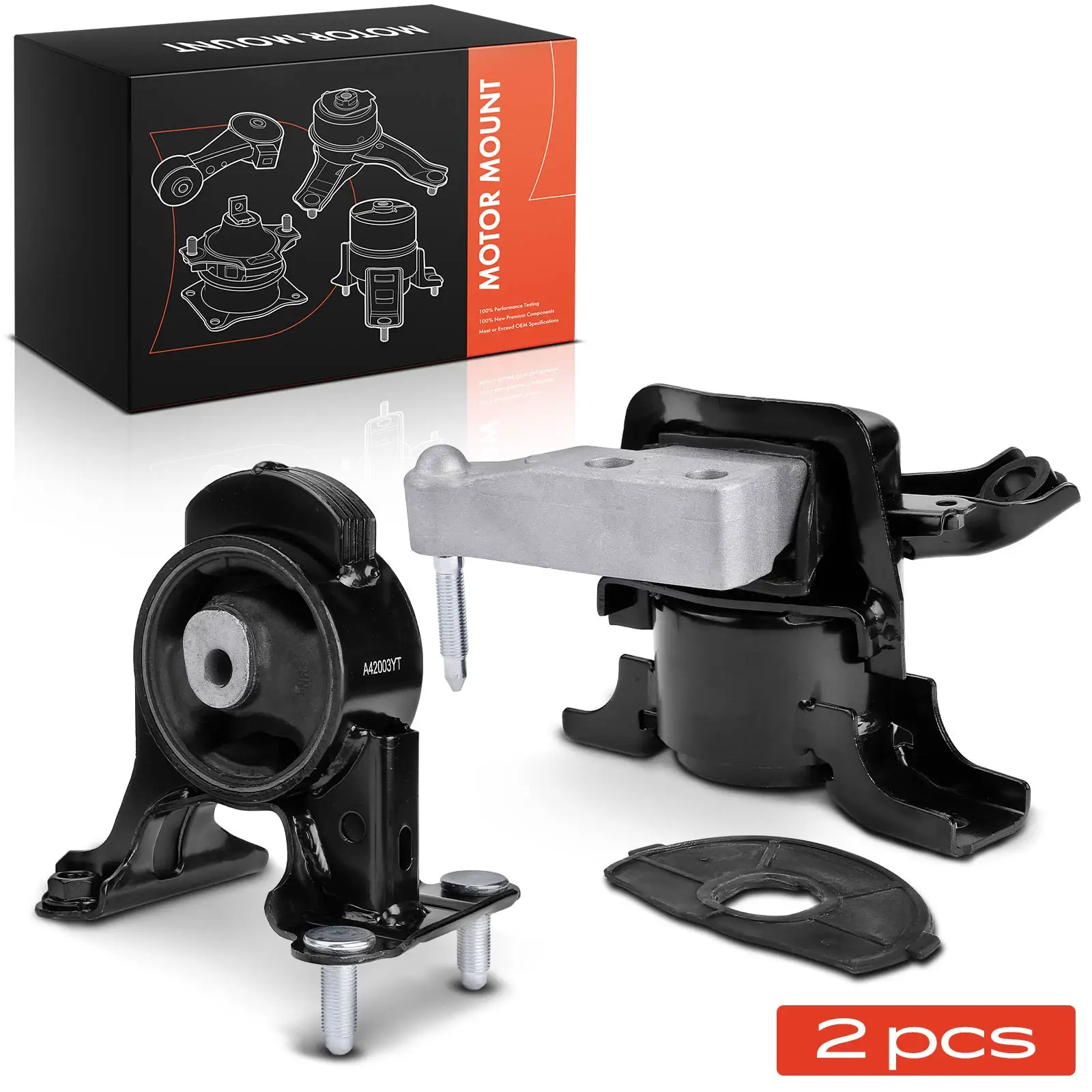 Frankberg 2x Motoronderdelen Rechts voor Toyota RAV 4 IV A4 2.5L 2015-2018 9961 1230536090 9793 123050 V030 123710 V040 EM-7344