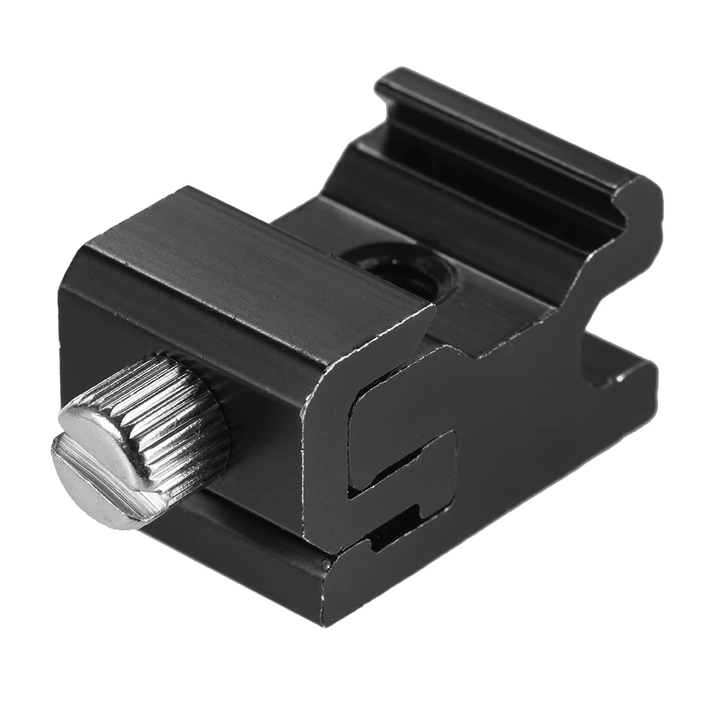 Flash light holder Hot shoe cold shoe seat can be elastic Flash light bracket 1/4 screw interface