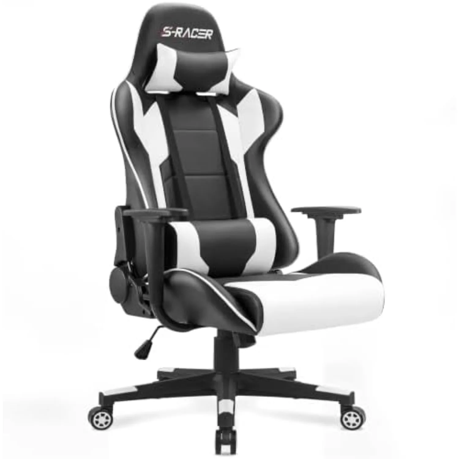 Gaming Chair, Office Chair High Back Computer Chair Leather Desk Chair Racing Executive Ergonomic Adjustable Swivel