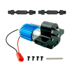 Metal 370 Motor Gearbox Gear Box with Drive Shaft for WPL C14 C24 B24 B36 MN D90 D99 MN99S RC Car Upgrades Parts Accessories