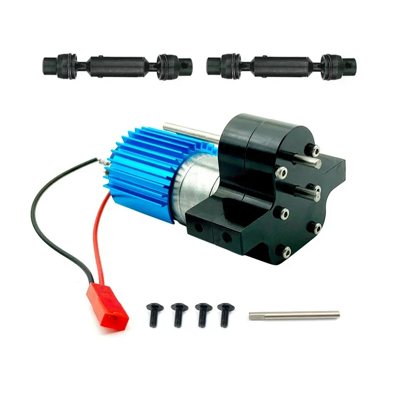 Metal 370 Motor Gearbox Gear Box with Drive Shaft for WPL C14 C24 B24 B36 MN D90 D99 MN99S RC Car Upgrades Parts Accessories