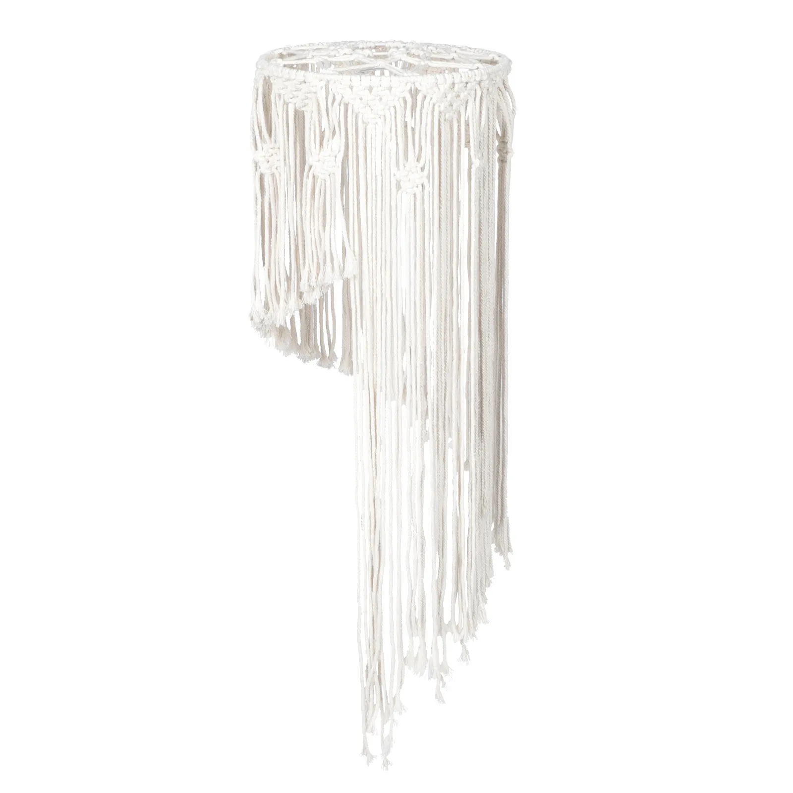 

1 шт. хлопковый абажур ручной работы для потолочного светильника, тканевый, креативный декор для дома, праздничное освещение, пластиковый подвесной светильник