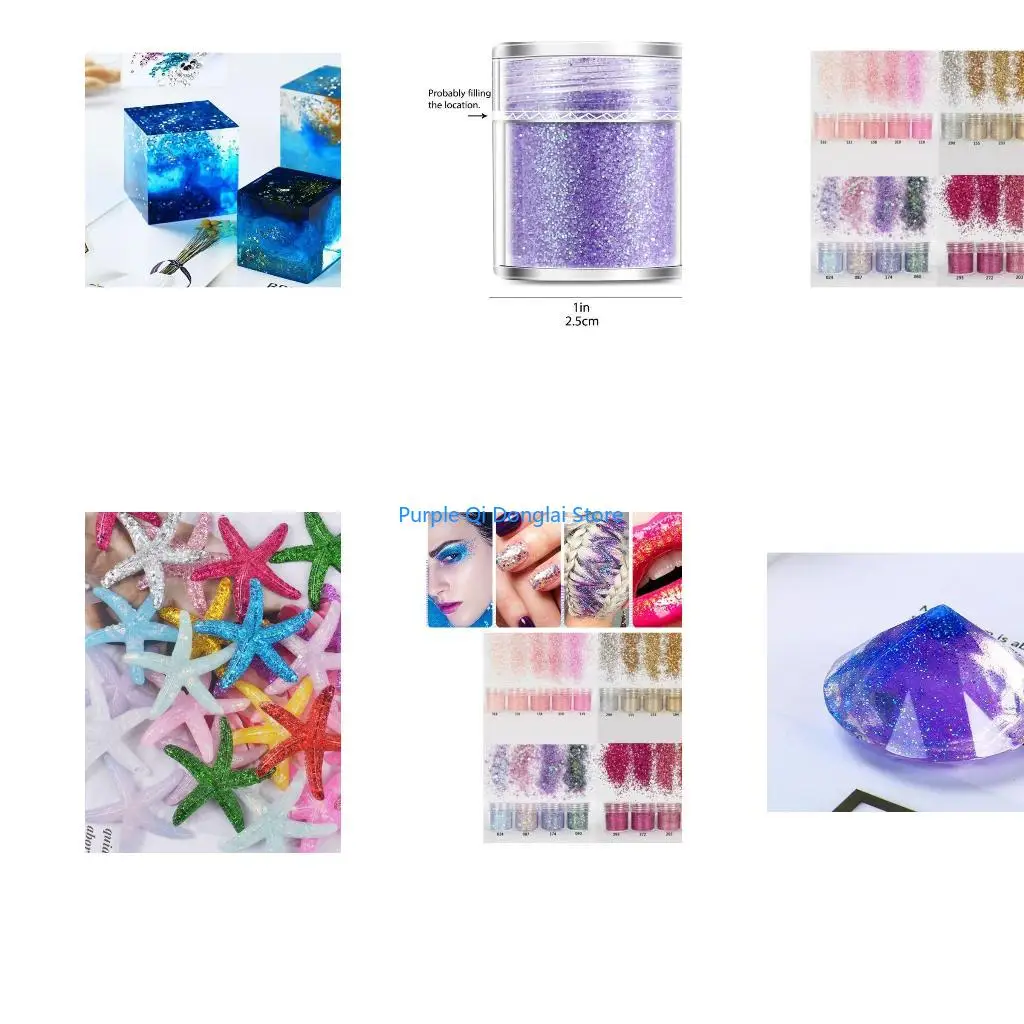 L21E Epoxy Resin Filler Pigment DIY Nails Beauty Arts Decorations Manicure Accessory
