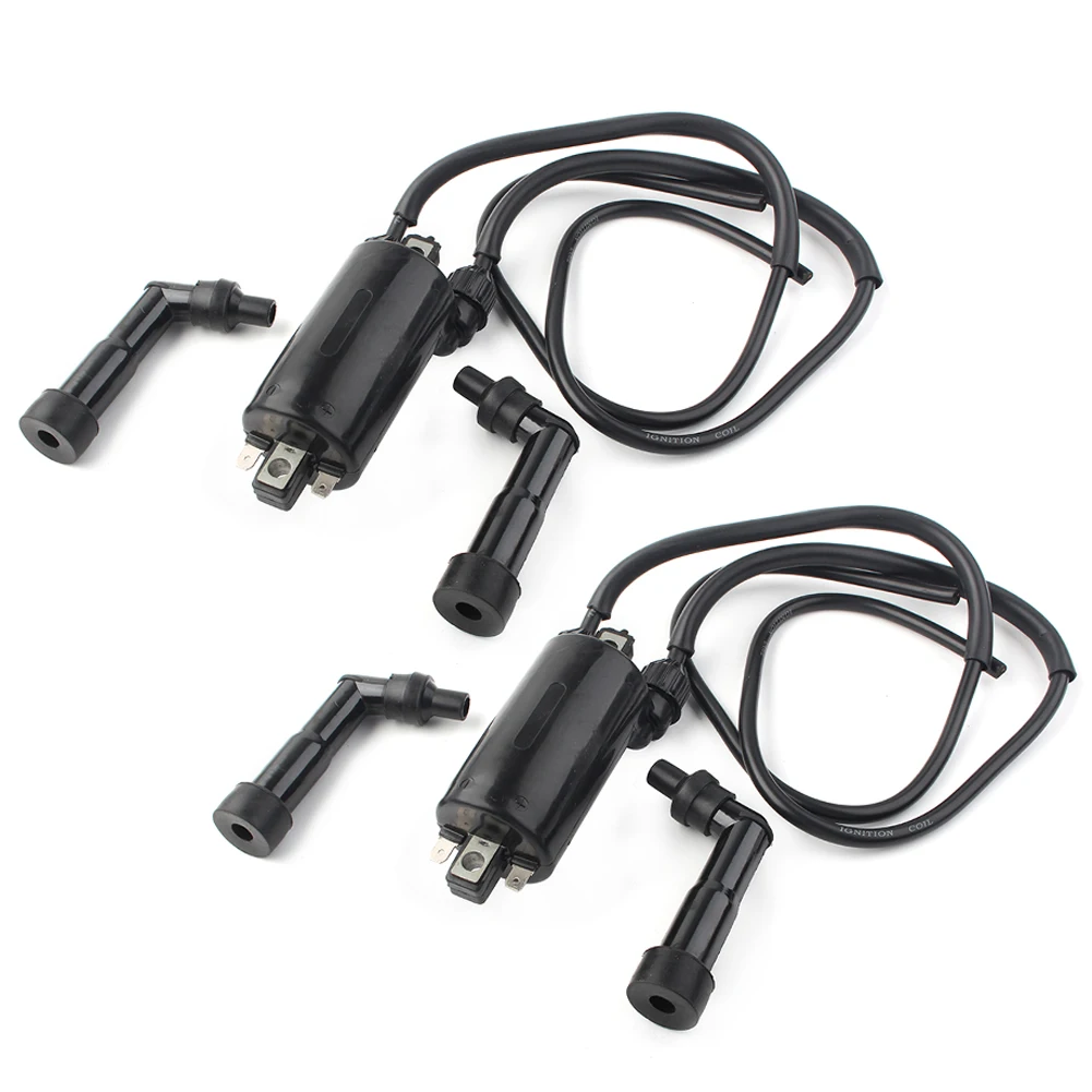 2x Motorcycle Ignition Coils Caps and Wire For Honda CB650 CB650C CB650SC GL1100 GL1200 For Kawasaki KZ550 ZX550 ZX900 etc.