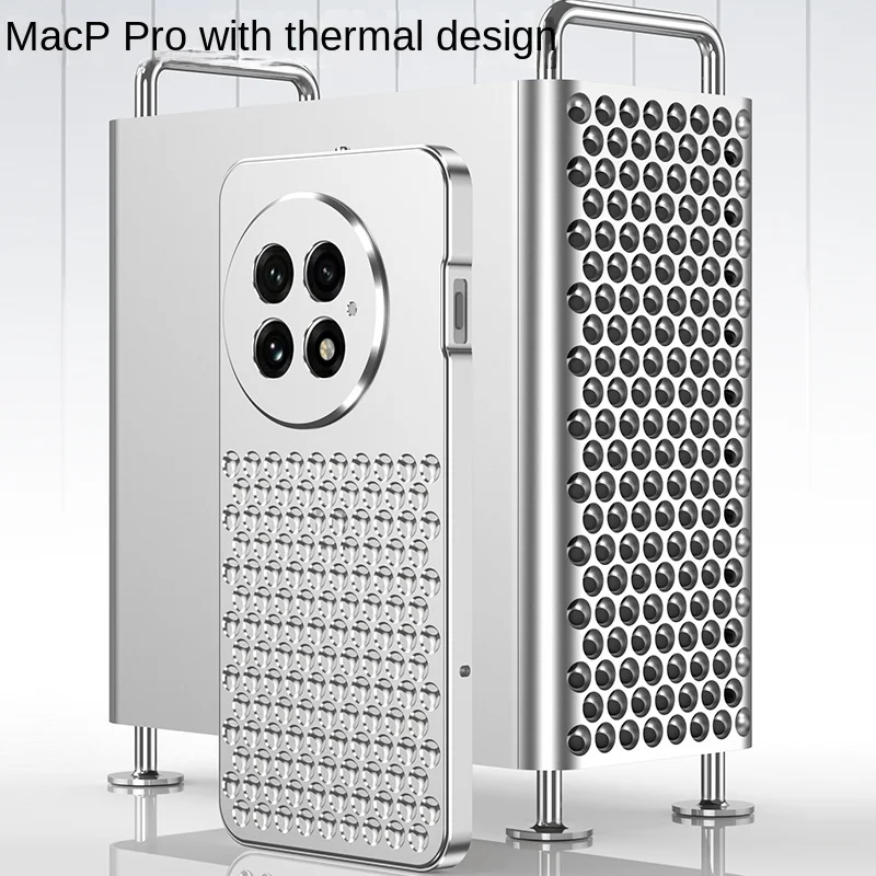 

Премиум металлические полые отверстия для рассеивания тепла, задняя крышка с пружинной пряжкой для OnePlus 13 6,82 дюйма, противоударный чехол для телефона OnePlus13