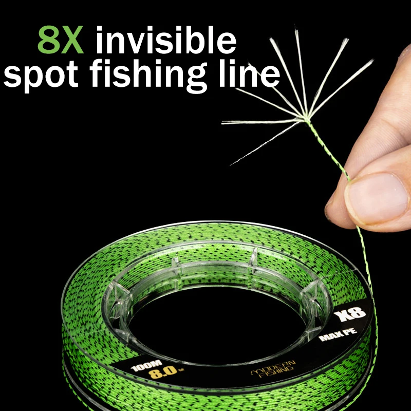4/8 stojaki niewidoczna żyłka wędkarska 100M pleciona plamka karpia wędkarska pleciona linia spotted PE multifilamentowa linia 12-90LB Pesca wedkarstwo akcesoria wędkarskie narzędzia wędkarskie akcesoria wedkarskie