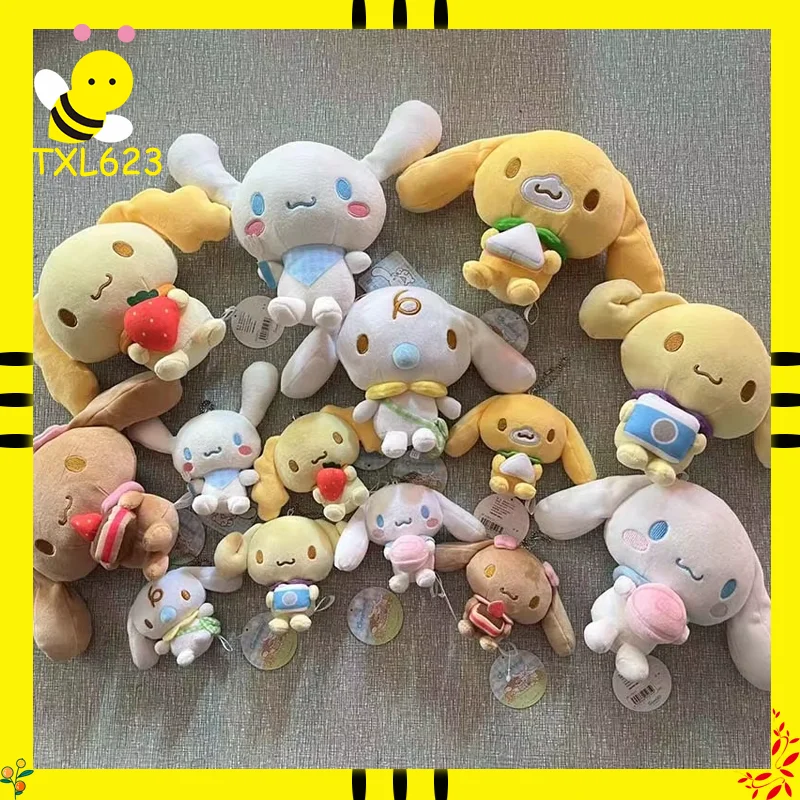 

Официальная фигурка My Melody 2025 года, толстовка с капюшоном для собаки Мокко, плюшевые игрушки, брелки с мячами, брелок для ключей, пушистая кукла, подарок для девочки