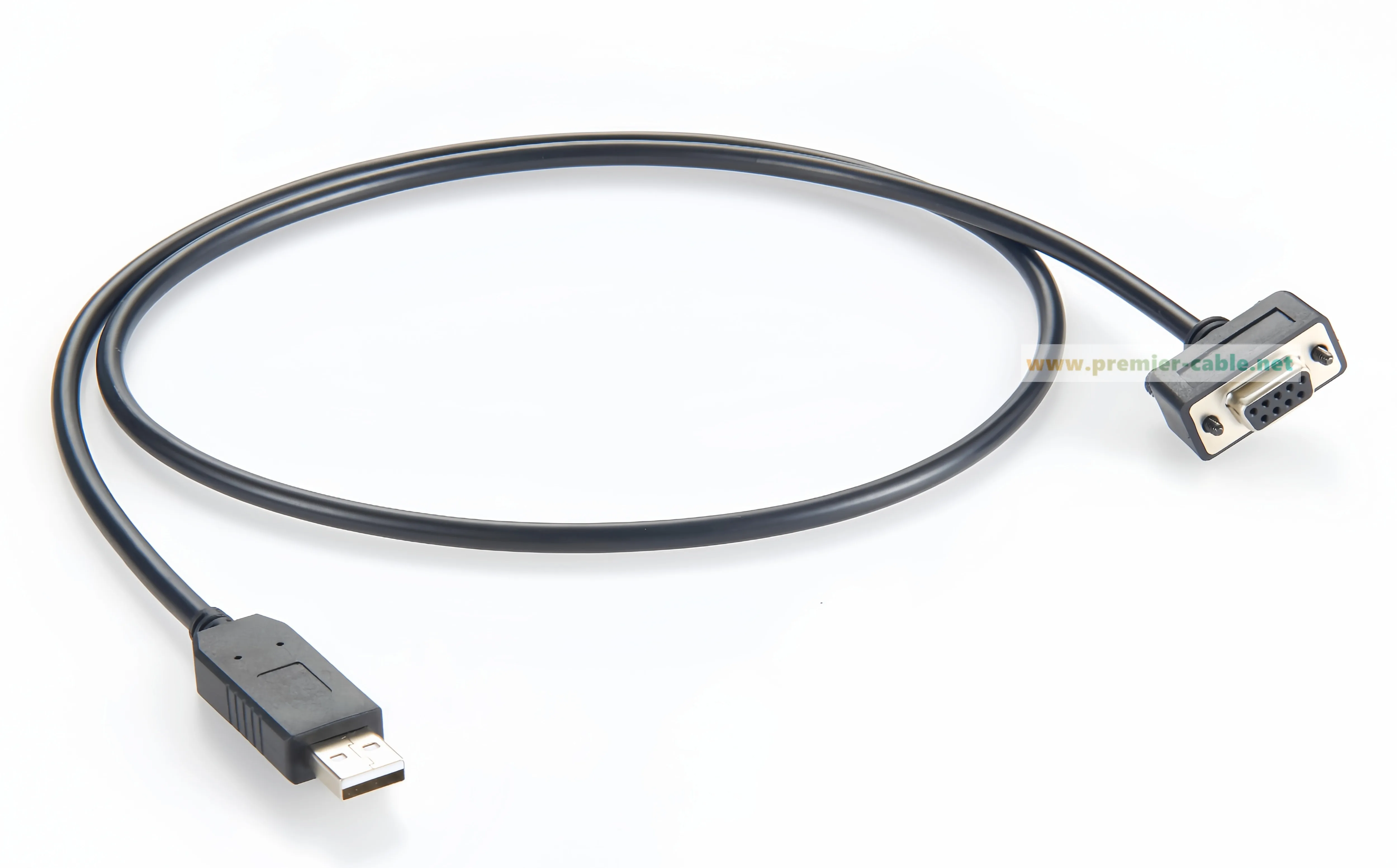 USB-auf-RS232-Seriellkabel mit niedrigem Profil, DB9-schlankes serielles RS232-DB9-Buchse-Adapterkabel mit FTDI-Chip, USB-auf-COM-Port-Kabel – Detail 4