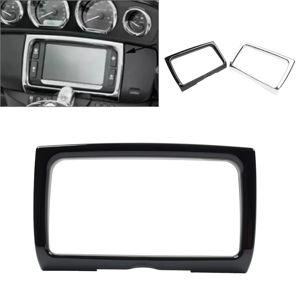 Cubierta embellecedora de Radio estéreo para motocicleta Harley Electra Street Tri Glide Ultra Limited Tri Glide modelos 2014-2023 ABS cromado/negro