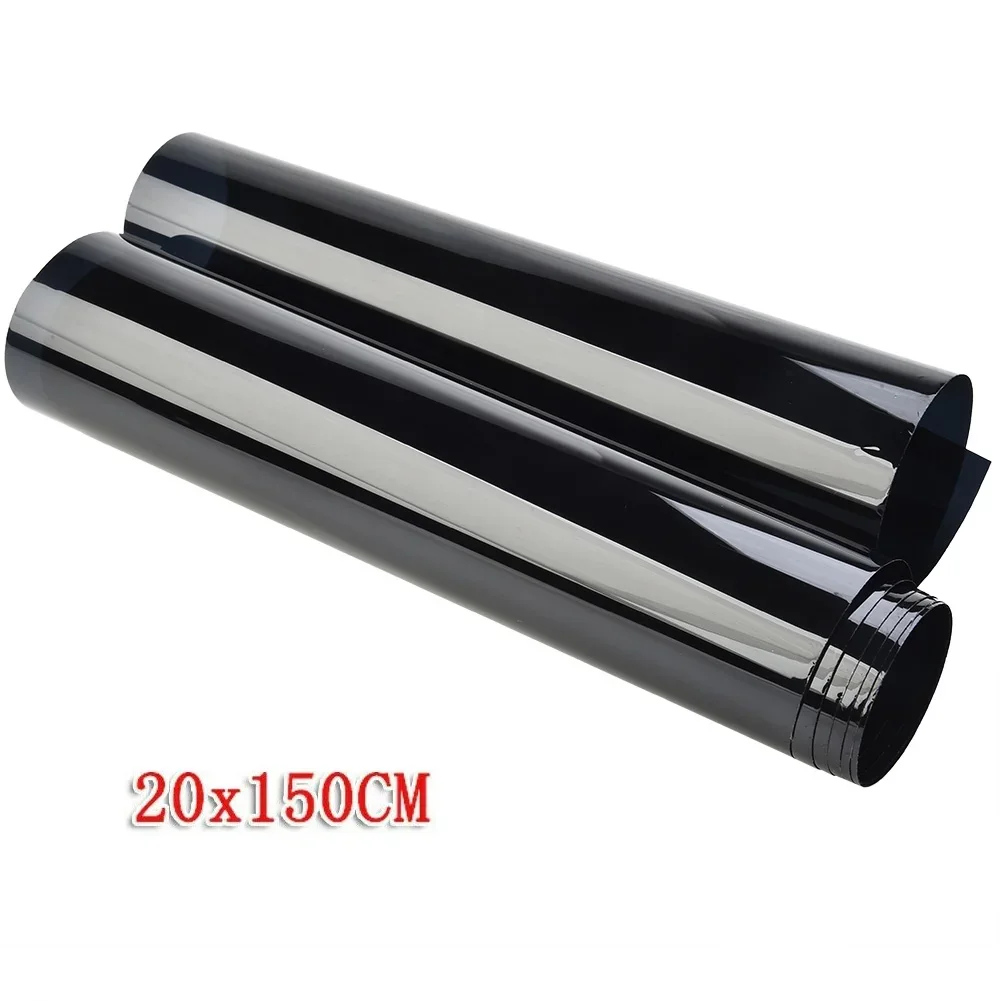 20cmx150cm Sun Visor Strip Tint Film Front Glass Windshield Anti-UV Shade Decal 5％VL Scratch-resistant Hard Coating Solar Film