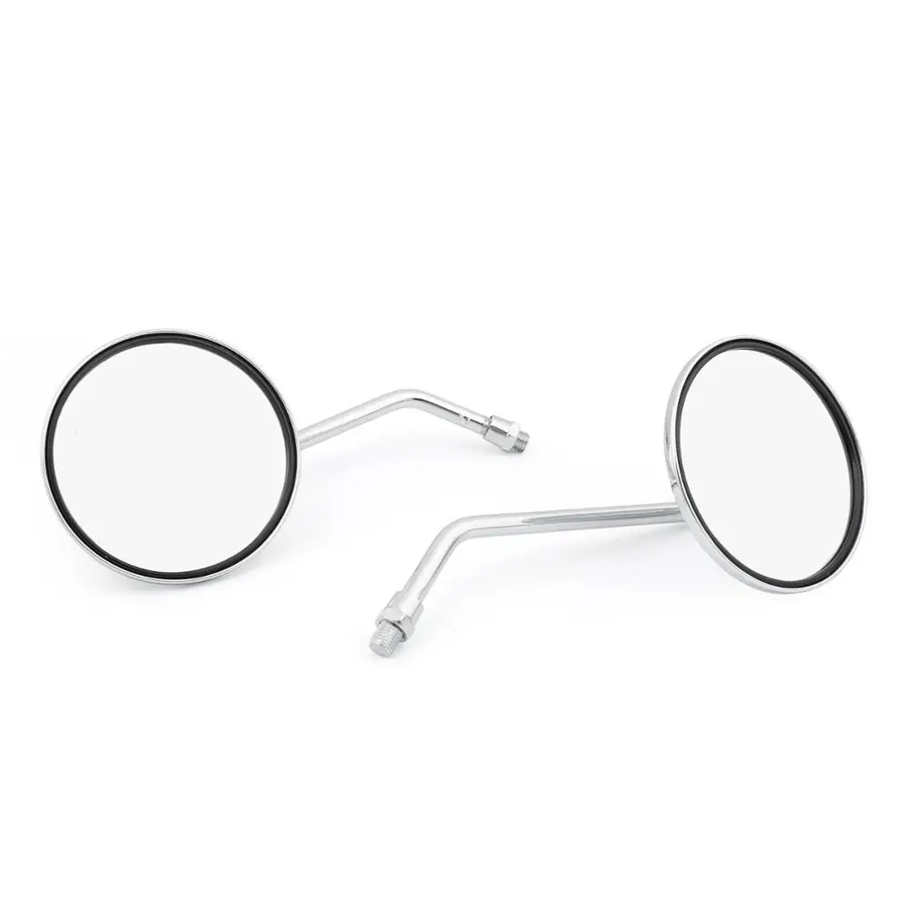 Areyourshop for Suzuki A100 GT185 GT750 T500 GT550 GT380 GT250 Rearview Mirrors 10mm Round Chrome Motorcycle Parts