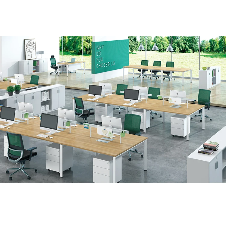 Cost Effective Electrostatic Spraying Classic Style Office Desk Open Staff Area Table