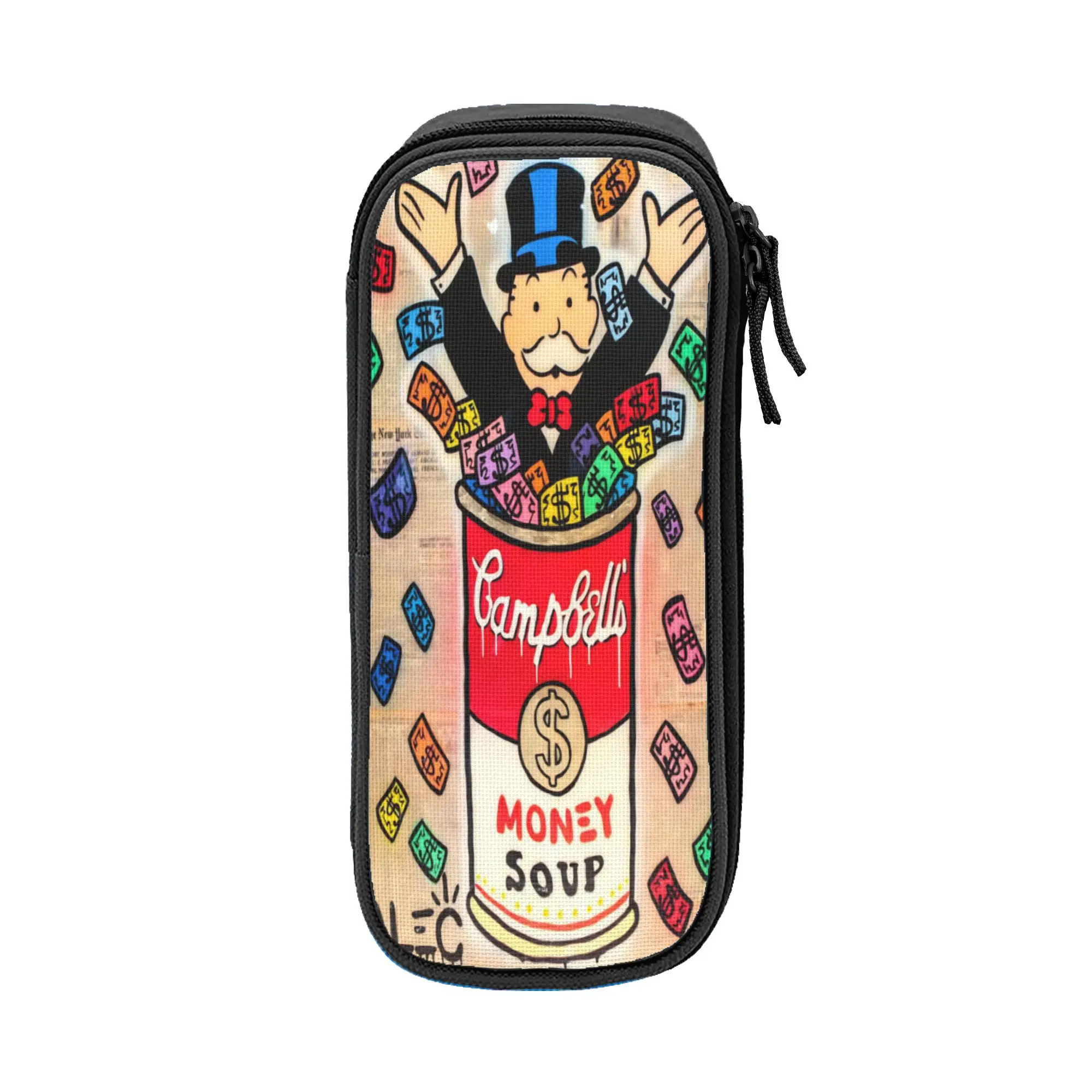 Creative Alec Monopolys Pencil Cases  Pencilcases Pen Box for Girl Boy Big Capacity Bag School Supplies Zipper Stationery
