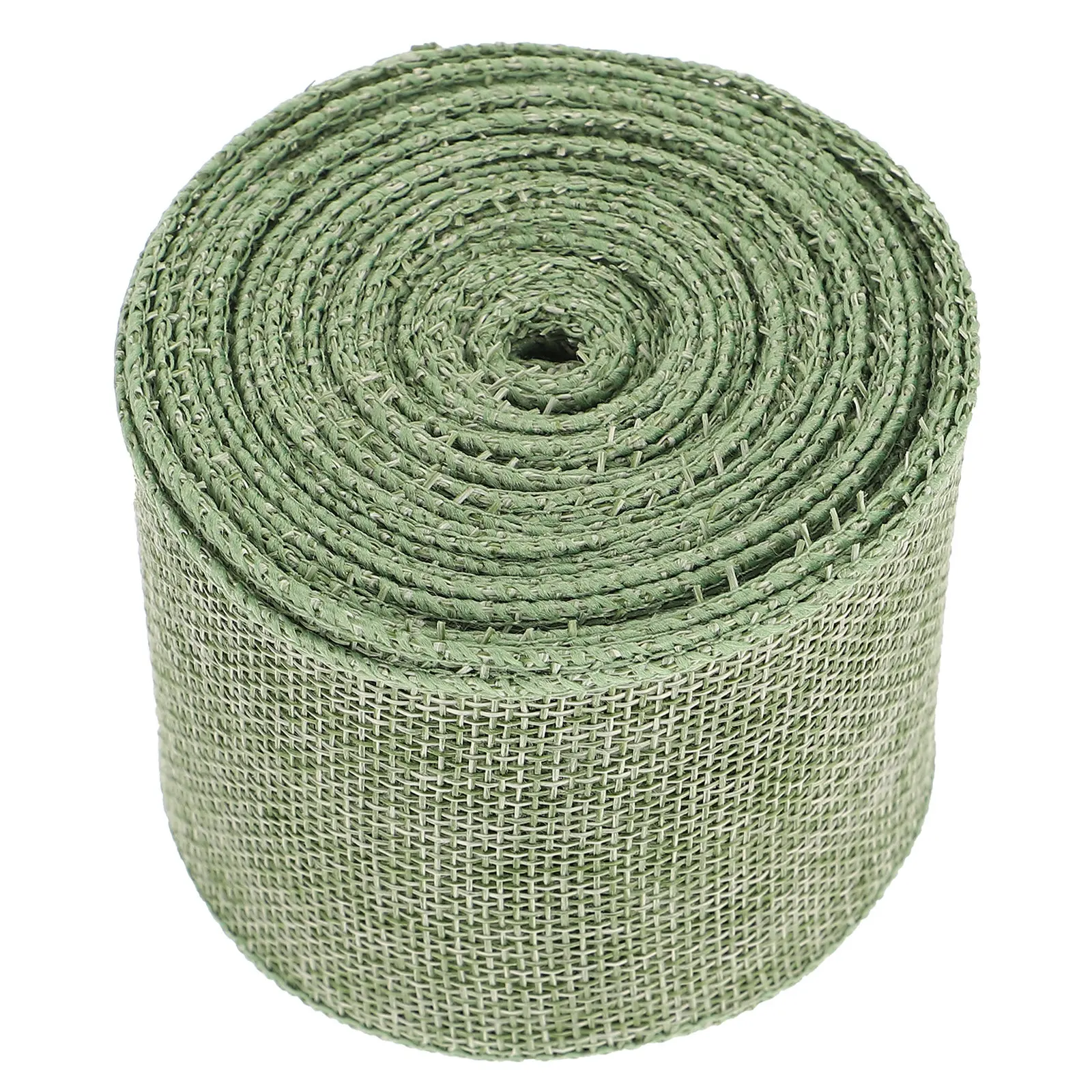 1 Roll Polyester Imitation Hemp Ribbon Smooth Non-Fade Wrapping Ribbon for DIY Crafts Wedding Holiday Present Packaging