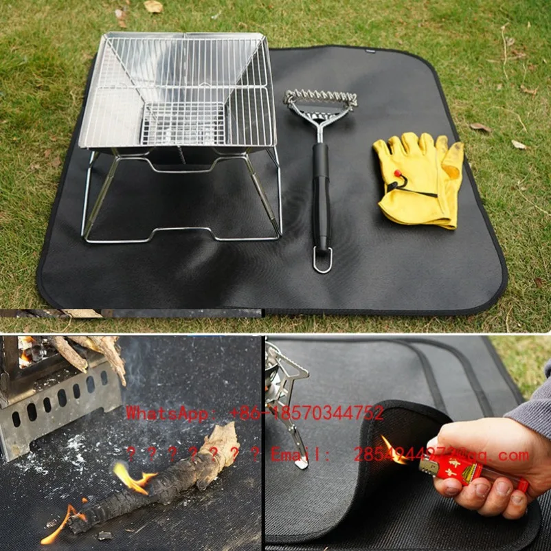 Outdoor Fireproof Fabric, High Temperature Resistant and Flame-retardant Fabric, Furnace Desktop Insulation Pad