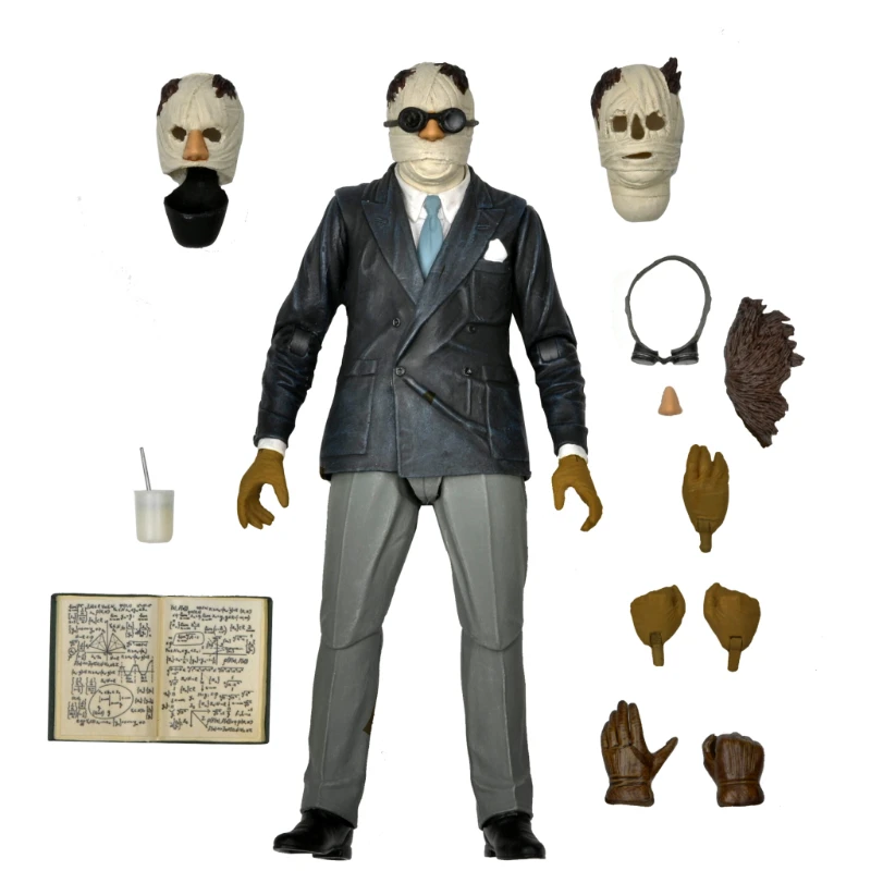 In Stock NECA OriginalGlobal Universe Fourth Bullet Invisible Man Bandage Mobile Doll Model Handmade Furnishings Like To Collect