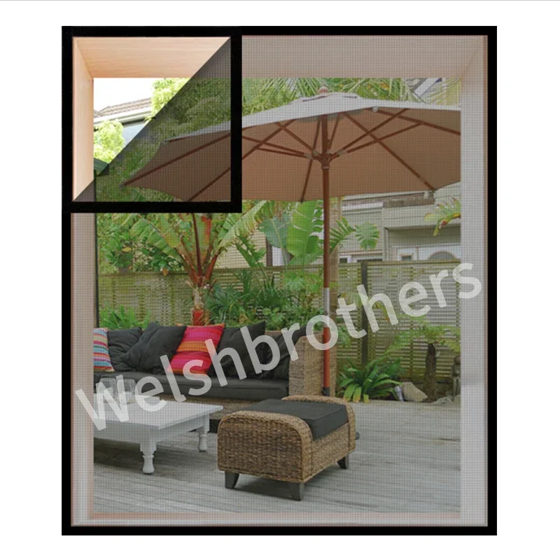 

Inset Window Screen Mesh, Air Tulle Adjustable Summer Invisible Anti-Mosquito net Fiberglass Removable Washable Customize Screen