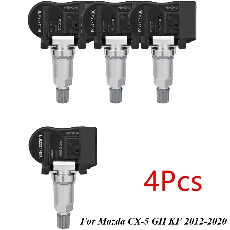 

4PCS For Mazda CX-5 GH KF 2012-2020 TPMS BHB637140A Tire Pressure Monitor Sensor 433MHZ BHB6-37-140A BBP337140B GS1D-37-140