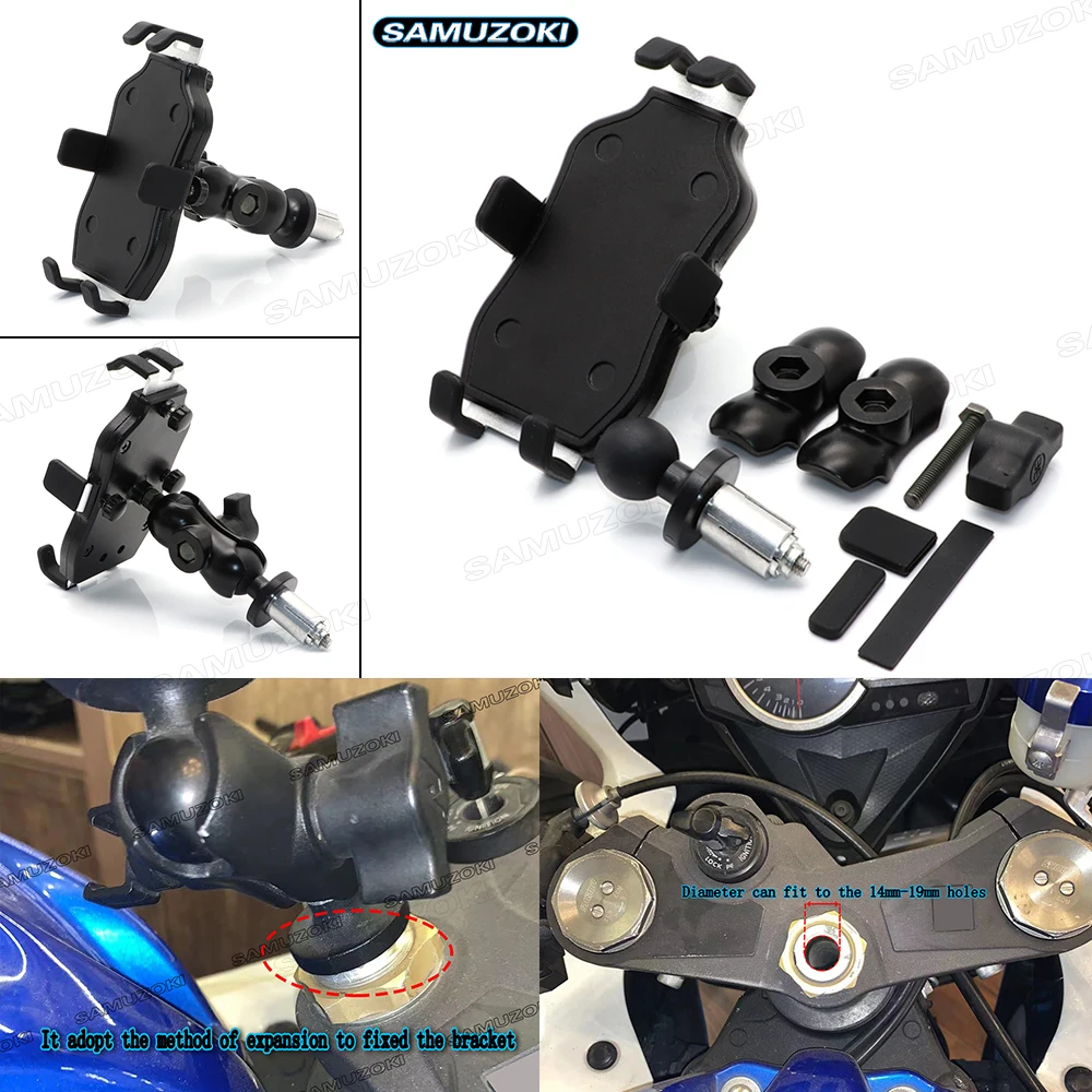 Soporte de teléfono de navegación para HONDA F5 CBR650F VFR1200 BMW S1000RR HP4 2010 14 15 soporte de marco de motocicleta soporte