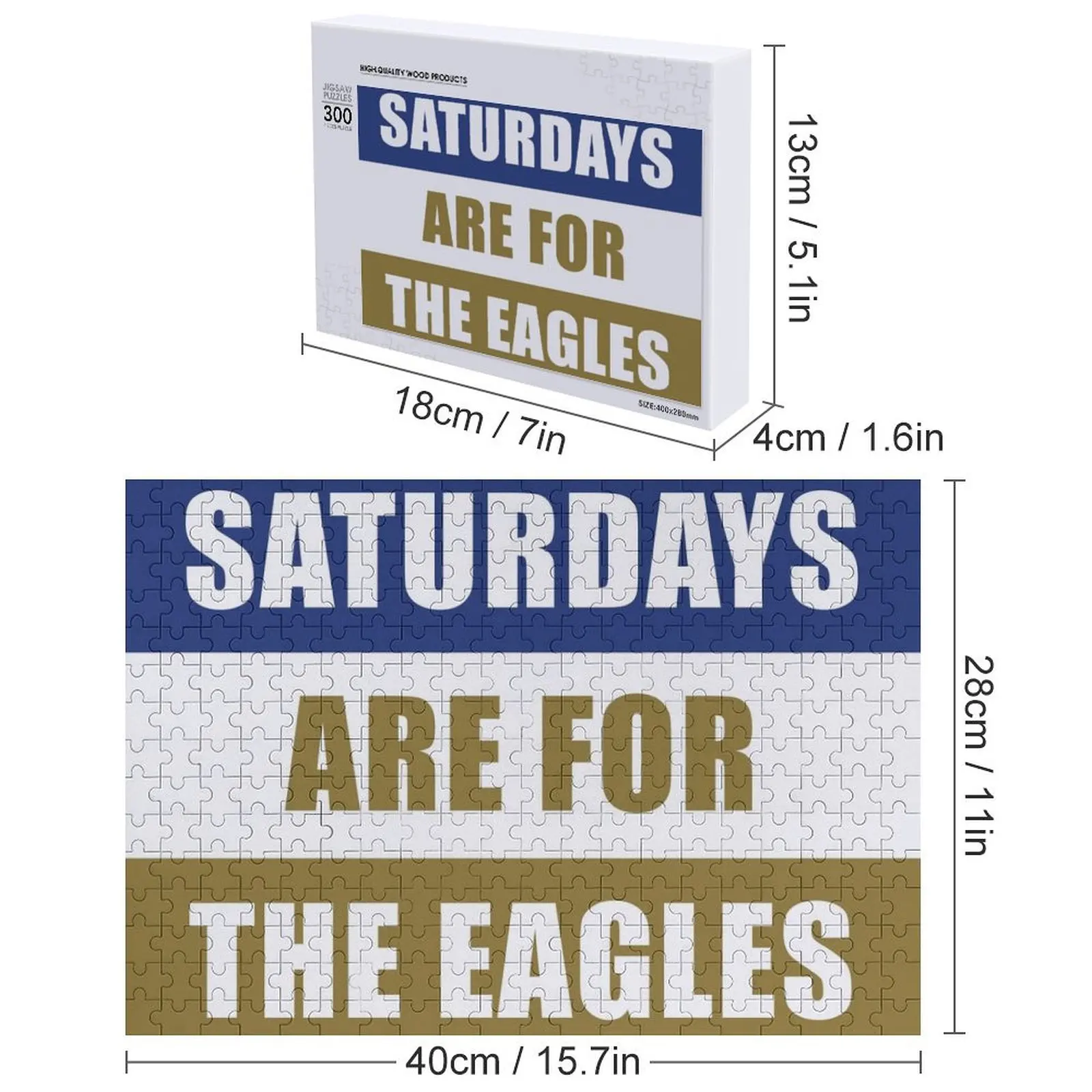 Hari Sabtu adalah hari untuk elang- Clarion University Jigsaw Puzzle Mainan Foto Kustom yang Dapat Disesuaikan Untuk Anak-Anak Puzzle Hadiah Anak yang Dapat Disesuaikan