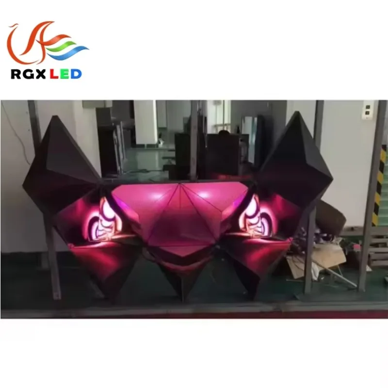P5 All-in-one Full Color Irregular LED DJ Booth Table Integrated Cool Display Screen for Indoor Nightclub KTV Bar Live Shows view 3