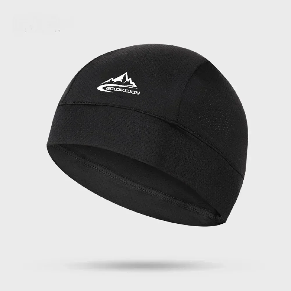 Berretto da ciclismo ad asciugatura rapida Fodera per casco da motociclista Bike Summer Riding Cappello anti-sudore Tessuto a rete antivento per