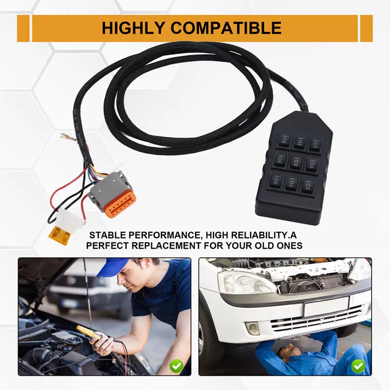 Best-9 زر مقبض الملف اللولبي صمام تحكم 8-Corner الملف اللولبي صمام تحكم عن بعد ل SMV-02 AA-VU8