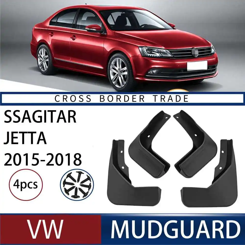 

For VolksWagenwerk Sagitar Jetta 2015-2018 ABS Car Mud Flaps Splash Guard Mudguards MudFlaps Front Rear Fender Auto Accessories