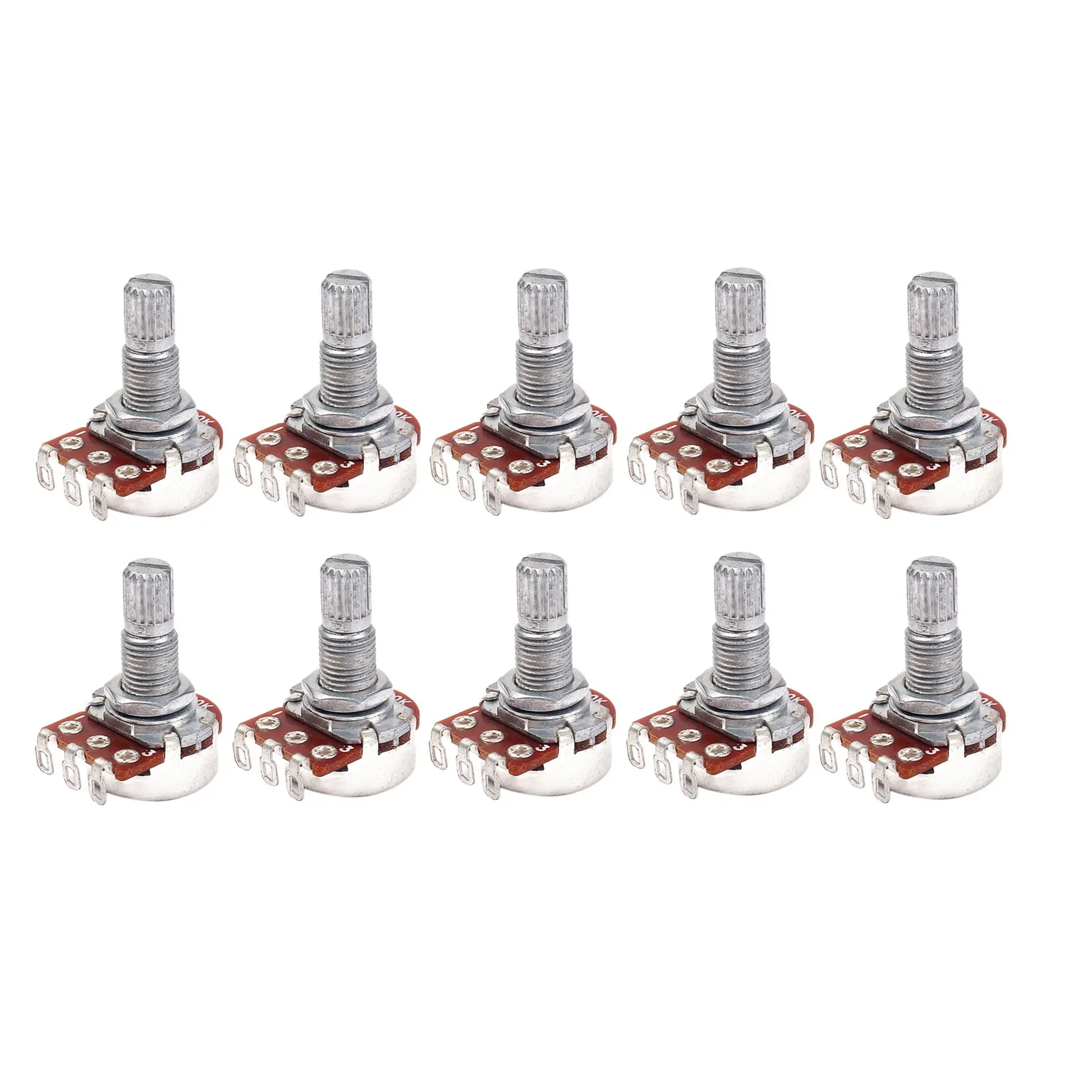 

10Pcs Guitar Bass Volume Tone Control Pots Potentiometer Switch