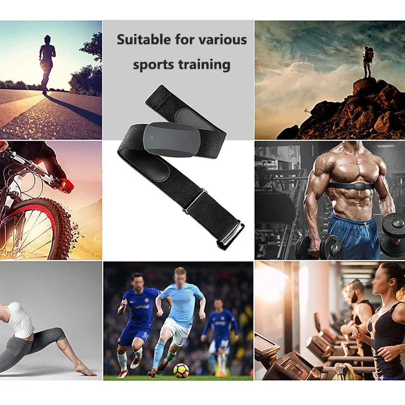 

Датчик сердечного ритма для компьютера iOS Android Bluetooth ANT + монитор калорий водонепроницаемый спортивный датчик для бега и велоспорта нагрудный ремень