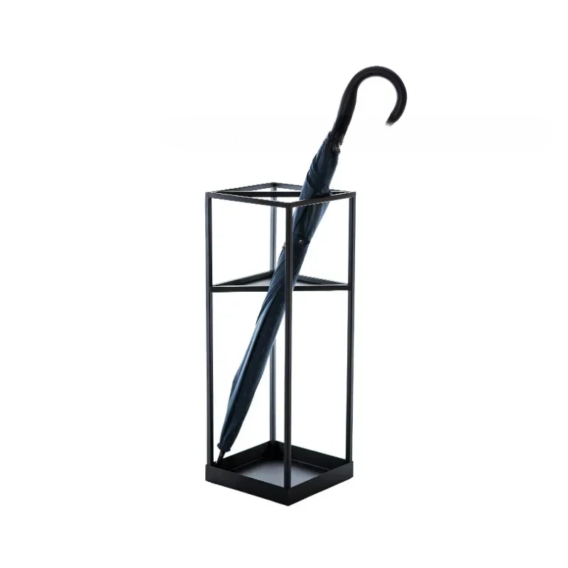 Iron Landing Umbrella Stand Multi-functional Umbrella Holder for Stroller Hotel Lobby Shelf Creative Light Luxury Parasol Stand