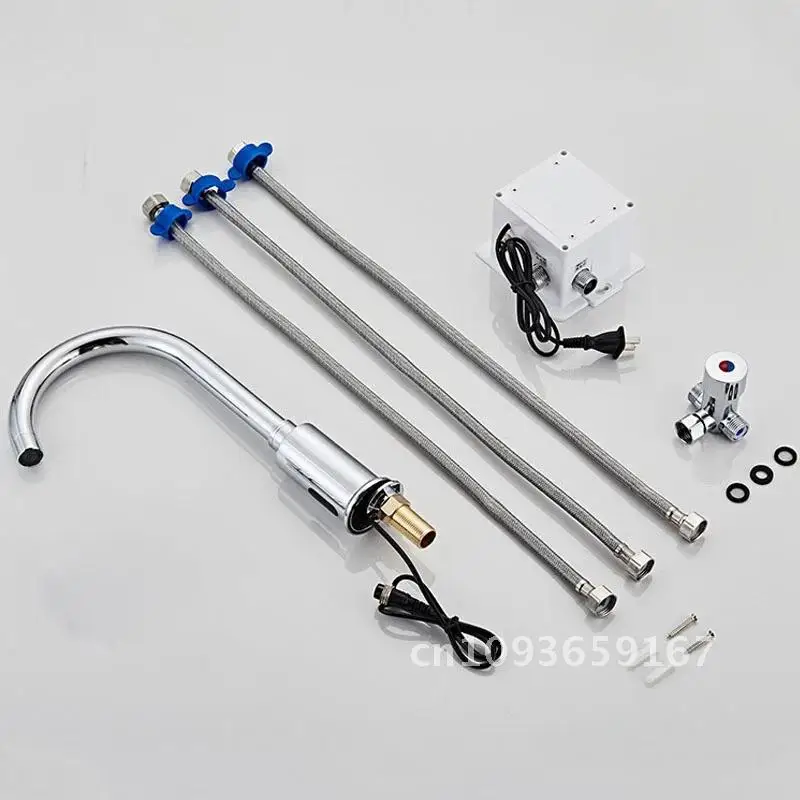 Automatic Touchless Kitchen Bathroom Sink Faucet Smart Intelligent Sensor Kitchen Infrared Taps Mixer Chrome Gourmet Faucets