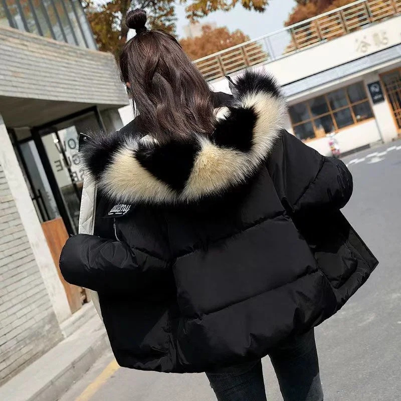 Winter Eiderdown Cotton-padded Coat 2024 New Female Of Loose Cotton-padded Coat Age-reducing Small Cotton-padded Coat Short Coat